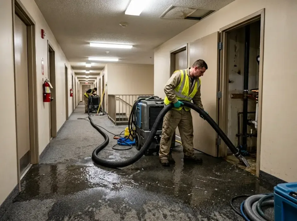 multi-unit-apartment-hallway-f-005 — frequently asked questions, Emergency Burst Pipe Water Extraction & Removal in High Bri…
